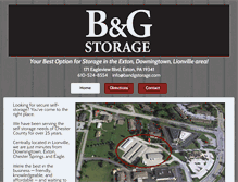 Tablet Screenshot of bandgstorage.com